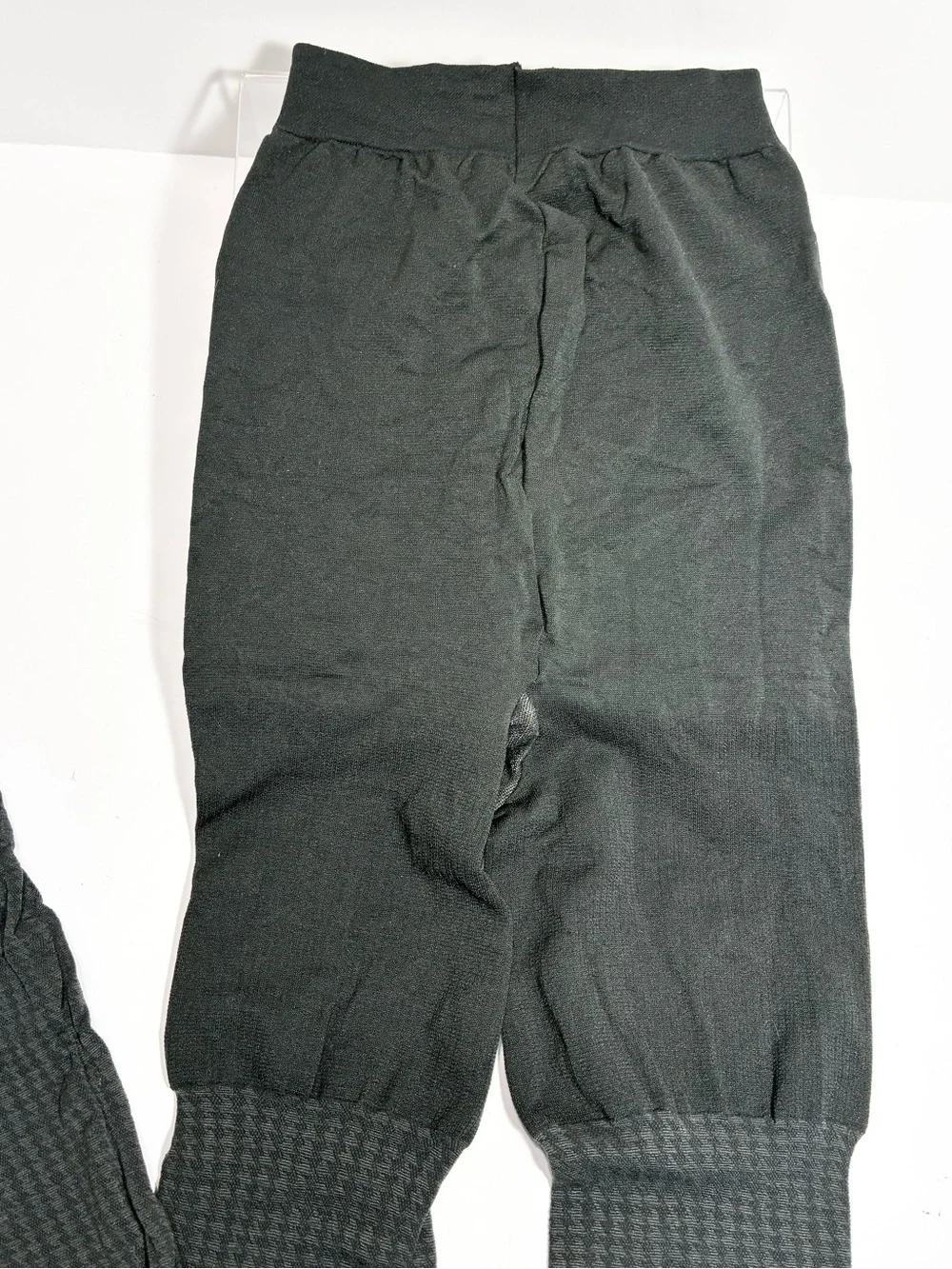 Spanx Shaping Control Top Textured Tights Gray Size C USA Made